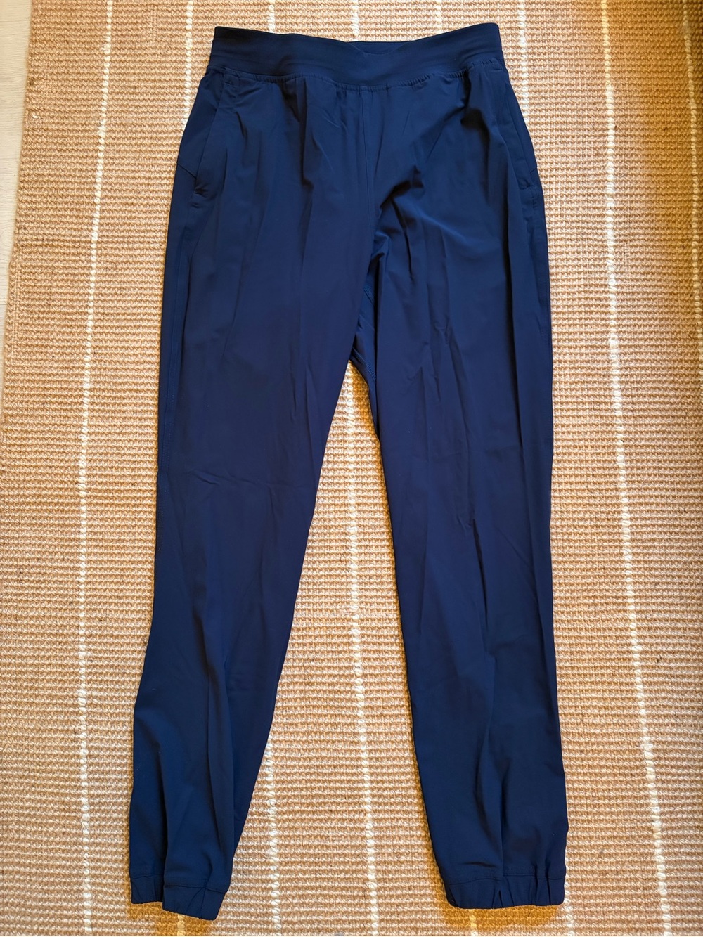 lululemon athletica women’s adapted state high rise joggers in dark blue.